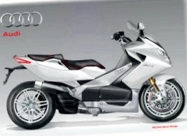 Дитя слияния: максискутер Audi SC-1 Superscooter Concept обретает зримые очертания