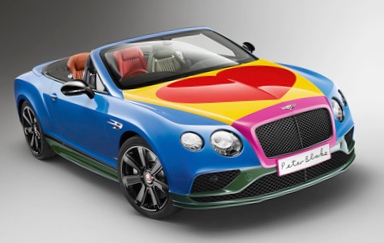 Bentley continental gt v8 s convertible в стиле поп-арт