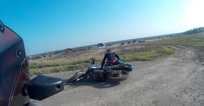 Как поднять упавший мотоцикл