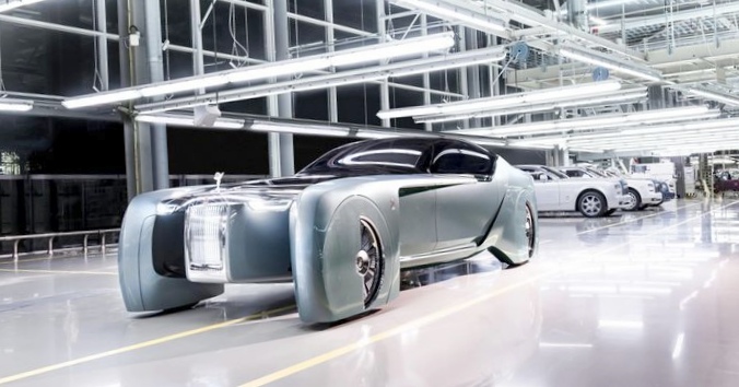 Mini и rolls-royce показали автомобили далёкого будущего